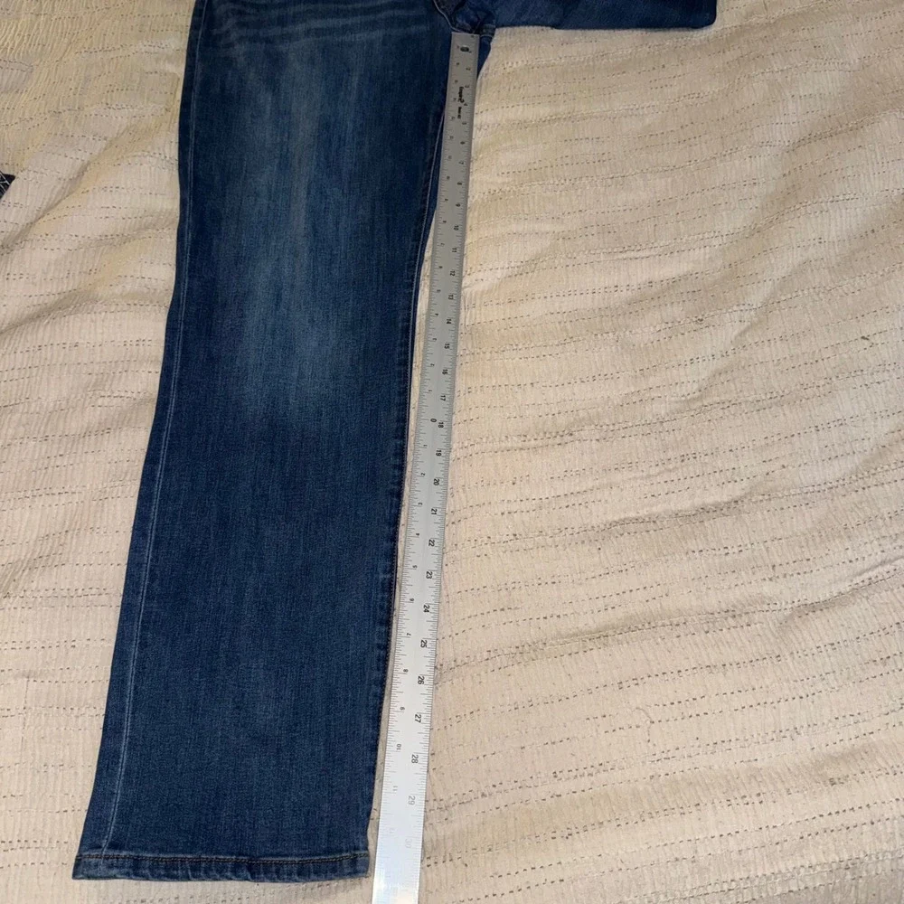 KUT from the Kloth Carrie Boyfriend Jeans‎ Medium Wash Blue Denim Size 14